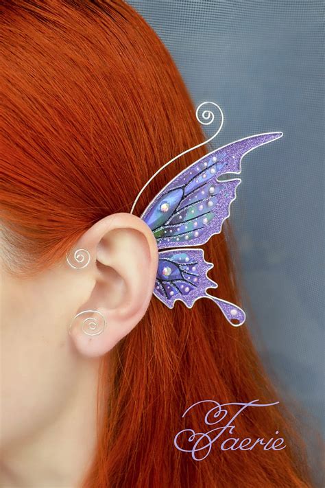 Fairy Wing Ear Cuff Fairy Wing Ear Wrap Etsy In Fairy Ears