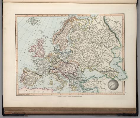 Europe Re Published Jany St 1845 By Gf Cruchley Mapseller 81