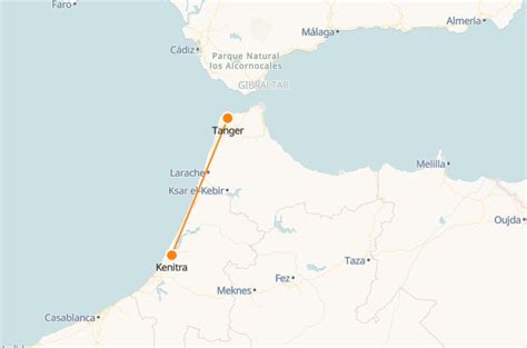 Tangier To Kenitra Tvg Train Map And Cost Morocco Trains