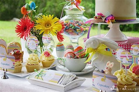 Karas Party Ideas Easter Dessert Table Decorations