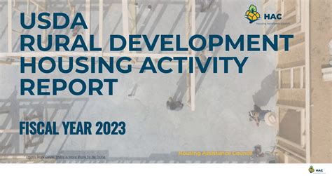 Usda Rural Development Housing Activity Report Fiscal Year 2023