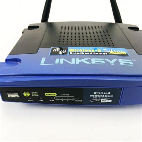 Linksys Wrt54g 24 Ghz 54 Mbps 4 Port Wireless G Router Ebay