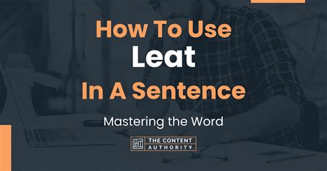 How To Use Leat In A Sentence Mastering The Word