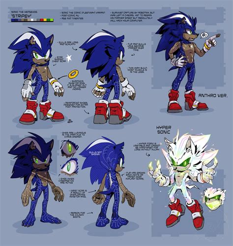 Stripey Sonic Aka Post Fleetway Comic Sonic Au By Swirlything R