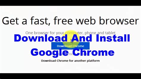 Install google chrome on ubuntu and linux mint using a gui or the command line by following the steps in this tutorial. How To Download And Install Google Chrome On PC/Laptop 2016 - YouTube