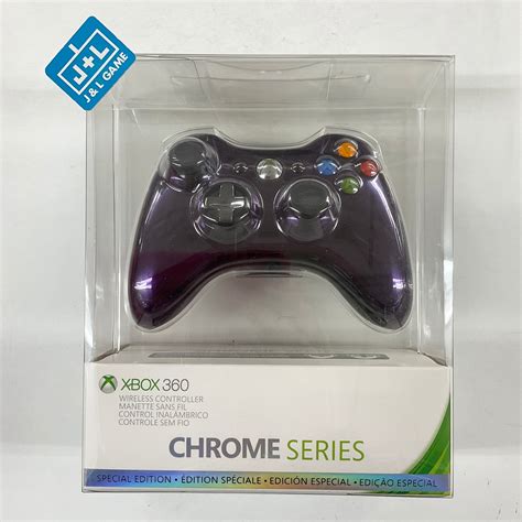 Microsoft Xbox 360 Chrome Series Wireless Controller Purple Xbox 3