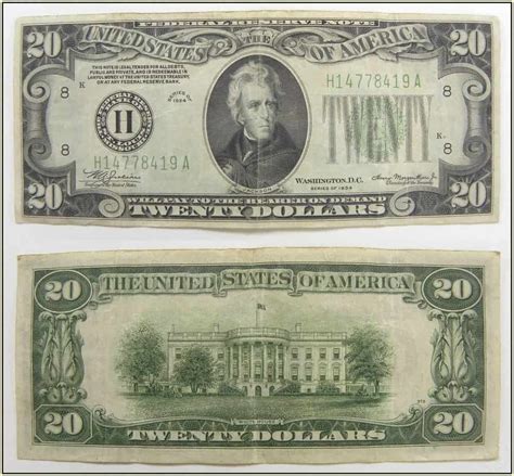 How Much Is A 1934 20 Bill Worth Series A B C D