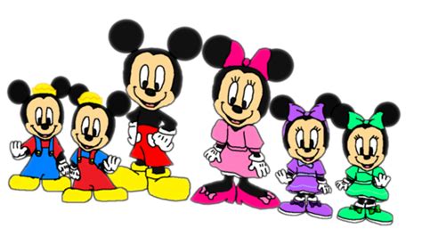 Mickey Minnie Morty Ferdie Millie And Melody Mickey And Friends