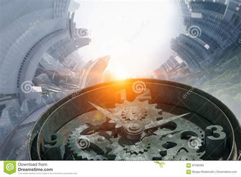 Time Is Passing Mixed Media Stock Illustration Illustration Of