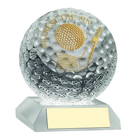 Glass Golf Ball Nearest The Pin Award Jaycee Trophies