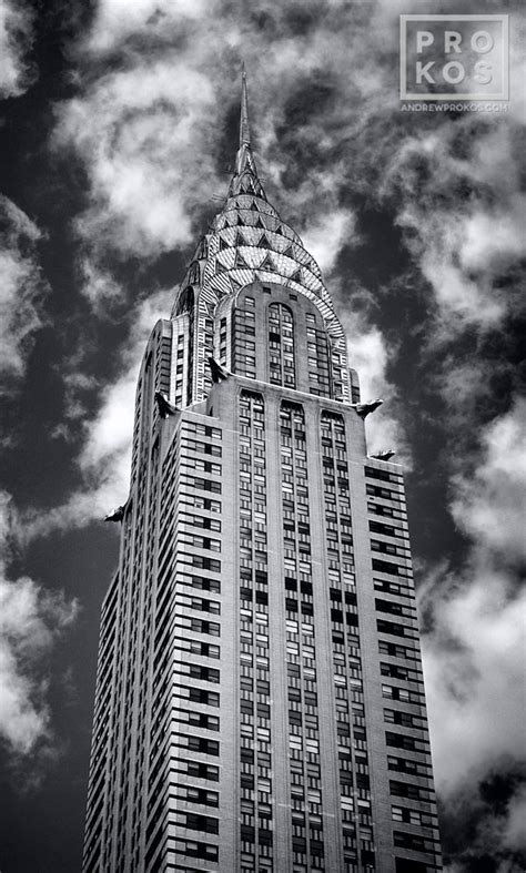 Panoramic View Of The Chrysler Building Black And White Photo By Andrew