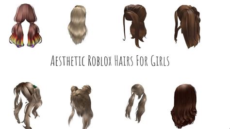 Aesthetic Roblox Hairs For Girls Youtube
