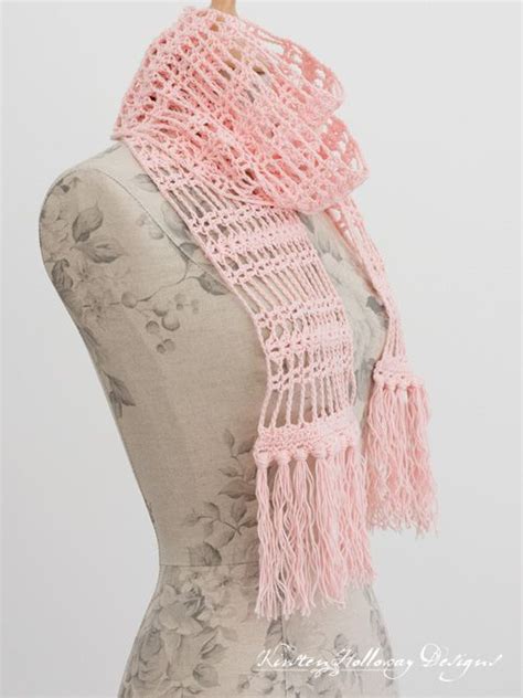 easy lace scarf free crochet pattern for beginners kirsten holloway designs crochet lace