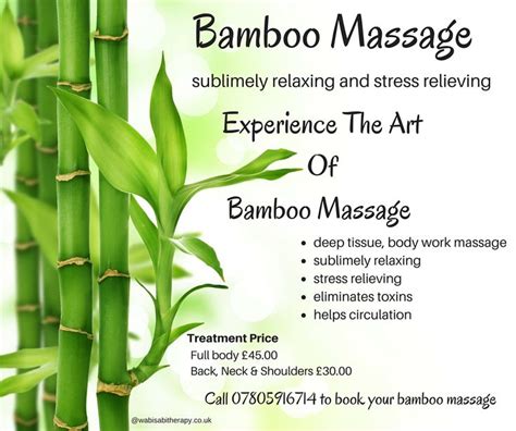 Check It Out Warm Bamboo Massage Massage Treatment Massage Benefits Massage Therapy