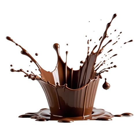 Ai Generated Chocolate Splash With Chocolate Drops Flying In Different
