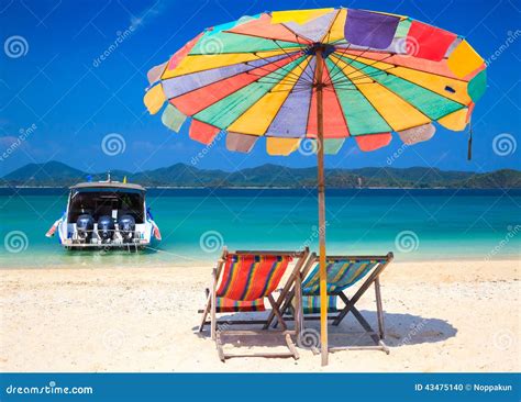 Beach Chair On Koh Khai Island Krabi Thailand Stock Photo Image Of Sand Outdoor