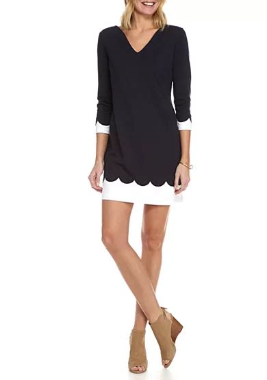 Crown And Ivy™ Scalloped Ponte Dress Belk
