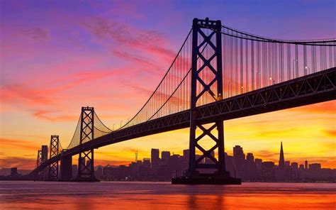 Pont De La Baie De San Franciscooakland Papier Peint Golden Gate