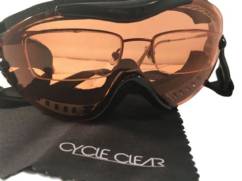 Cycle Clear ZL3 - Over Glasses Motorcycle Goggles - Amber Lens