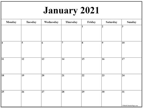 Take Printable Calendar 2021 Starts On Monday Best Calendar Example