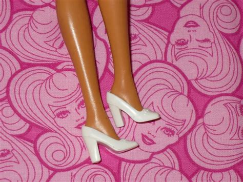 Barbie Doll Shoes ~ Fashion Avenue ~ Fashion Fever ~ White Closed Toe High Heel 1000 Picclick