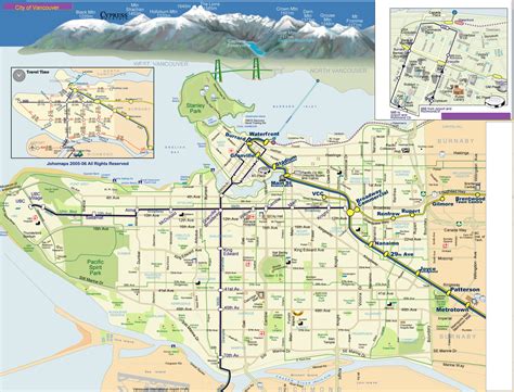 Map Of Vancouver Johomaps