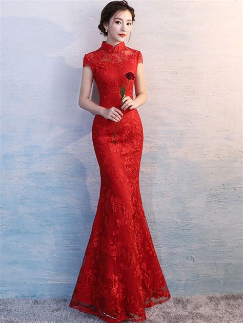 Red Qipao Wedding Dresses Images 2022