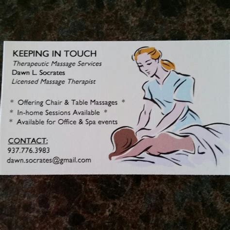 keeping in touch massage therapy middletown oh