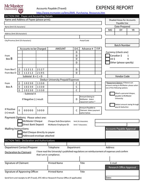 Expense Report Pdf | Templates at allbusinesstemplates.com
