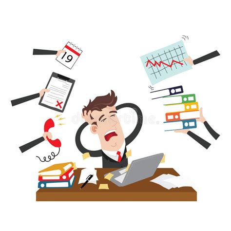 Exhausted And Stressed Businessman Stock Vector Image 66480485