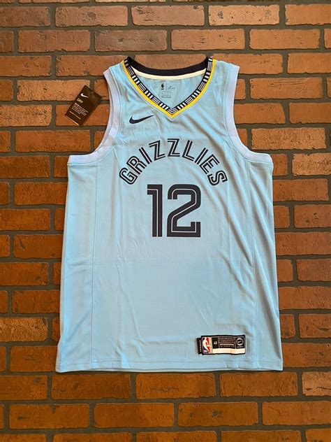 Classic Ja Morant 12 Memphis Grizzlies Basketball Jersey Stitched Navy