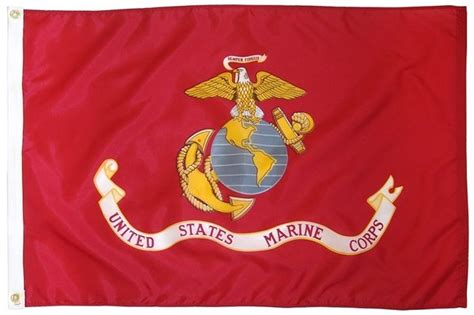 marine corps military flag 3 x 5 ft double sided embroidered flag u s