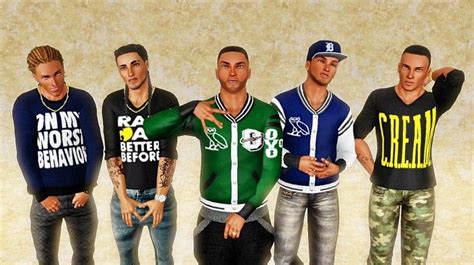 Random Urban Jackets And Tops By Livingcolorsims Sims 3 Downloads Cc