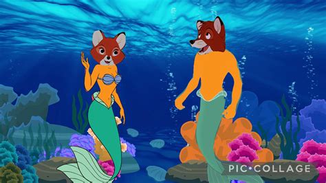 Tod And Vixey A Mermaid Couple By Christhemerfolkguy On Deviantart