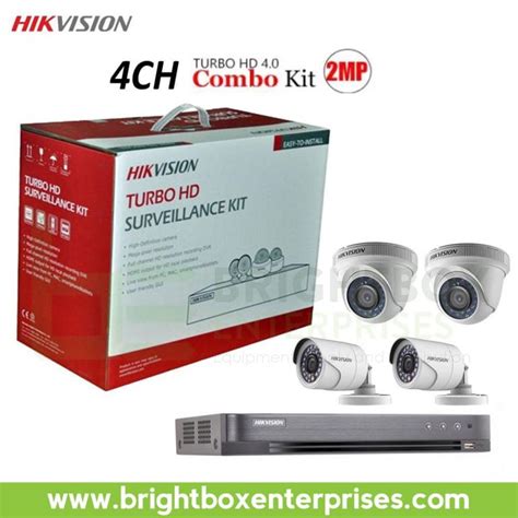 Hikvision 4 Channel Turbo HD Surveillance Kit Brightbox Enterprises