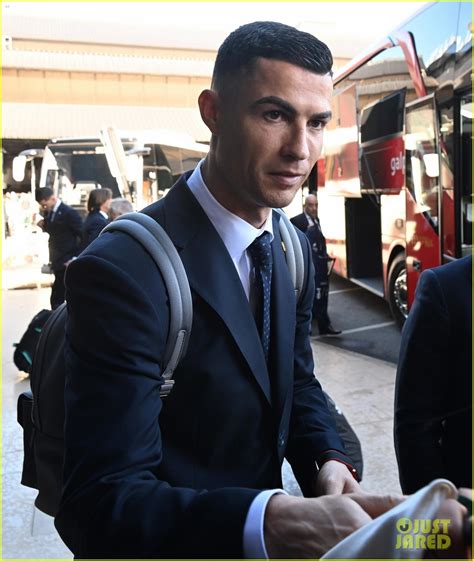 Cristiano Ronaldo Suits Up Ahead Of Flight To Qatar To Attend Fifa