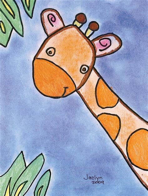 Giraffe Art Drawings For Kids Elementary Art Kindergarten Art
