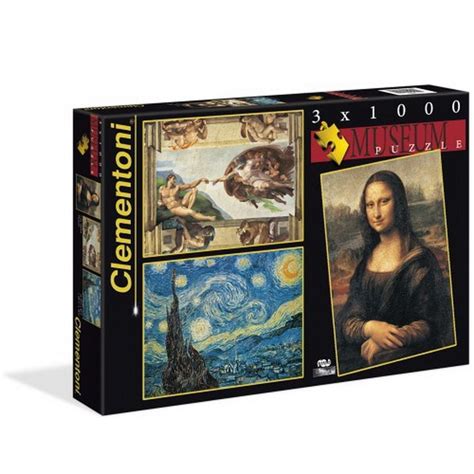 Museum Collection 3 X 1000 Pcs Jigsaw Puzzle By Clementoni 08006