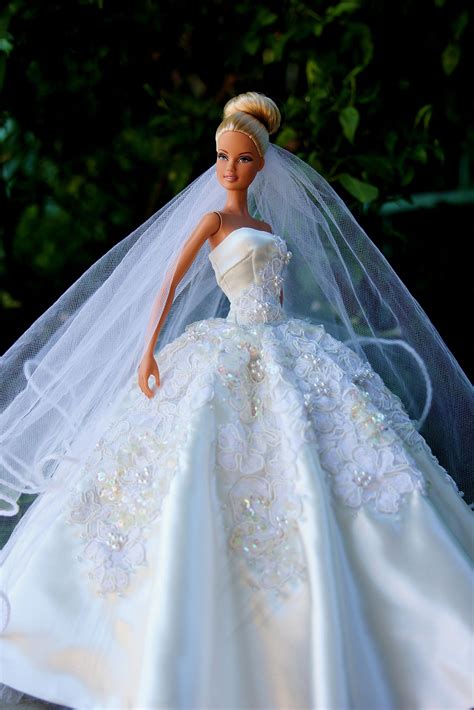 13 By Barbie Dress 2014 Via Flickr Barbiedollsnew Barbie Wedding Dress Doll Wedding