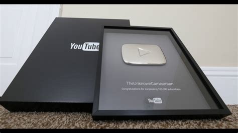 Youtube Silver Play Button For 100000 Subscribers Youtube