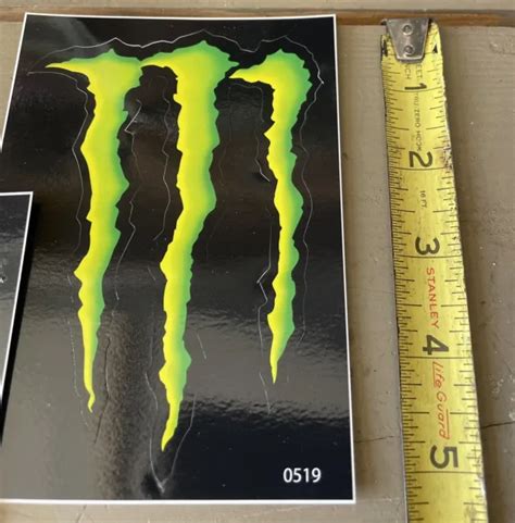 Monster Energy Drink Logo Claw 5 Inch Sticker Decal Sponsor Kit Sheet