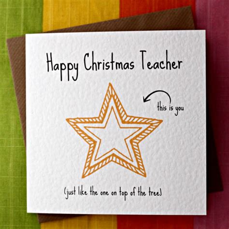 Teacher Christmas Star