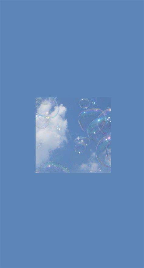 Please contact us if you want to publish a blue pastel. Bubbles. - Aesthetic wallpapers #bluewallpaper # ...