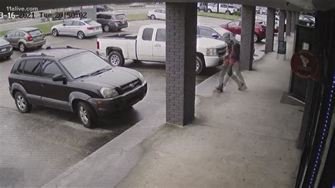 Surveillance Video Shows Spa Shooting Suspect Enter And Leave Cherokee