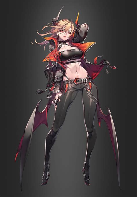 Pin By Rob On Rpg Female Character 21 Character Design Demon Girl Concept Art Characters