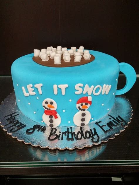 Let It Snow Cake Let It Snow Let It Be Snow Cake Cake Shop