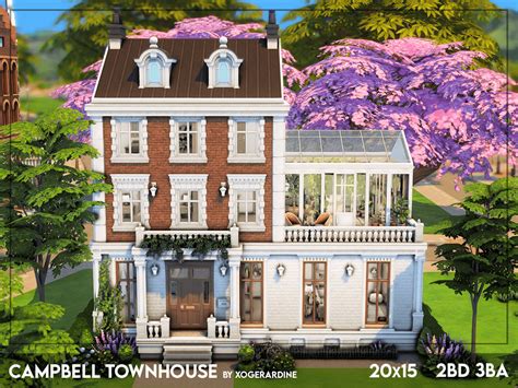 Sims 4 Campbell Townhouse The Sims Game