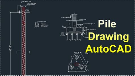 How To Draw Pile In Autocad Pile Drawing Details Royhan Khan Youtube