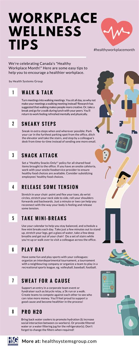 Workplace Wellness Tips Workplace Fitness And Wellness Pinterest