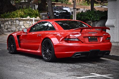 Brianzuk Spots An Absolutely Stunning Red Mercedes Sl65 Amg Black Series Very Rare Color For